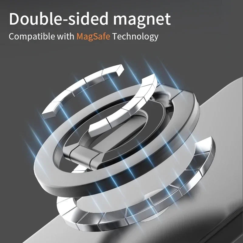Support magnétique double face pour téléphone — anneau, portable, pliant, poignée, accessoires