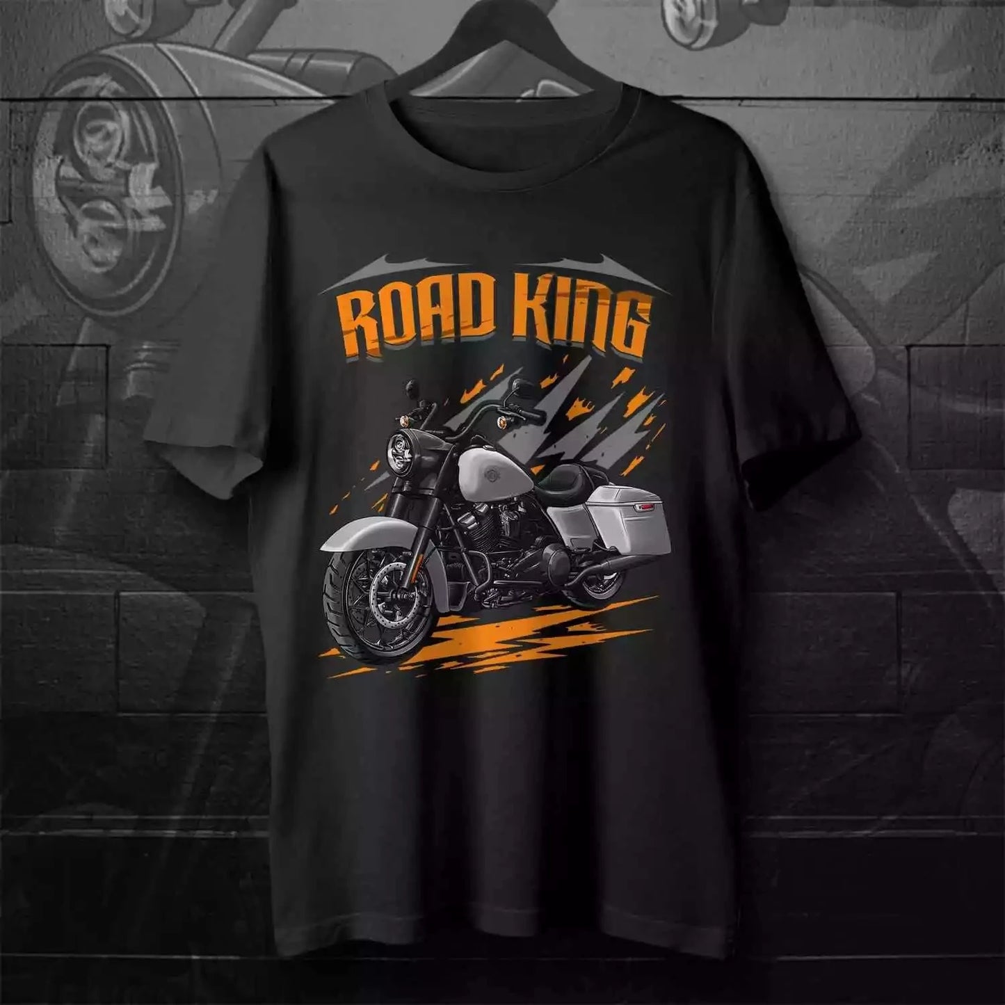 T-shirt moto — 100% coton, col rond, manches courtes, homme, streetwear