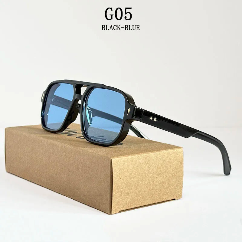 Lunettes de soleil vintage pour hommes, à la mode, dropshipping, 2025