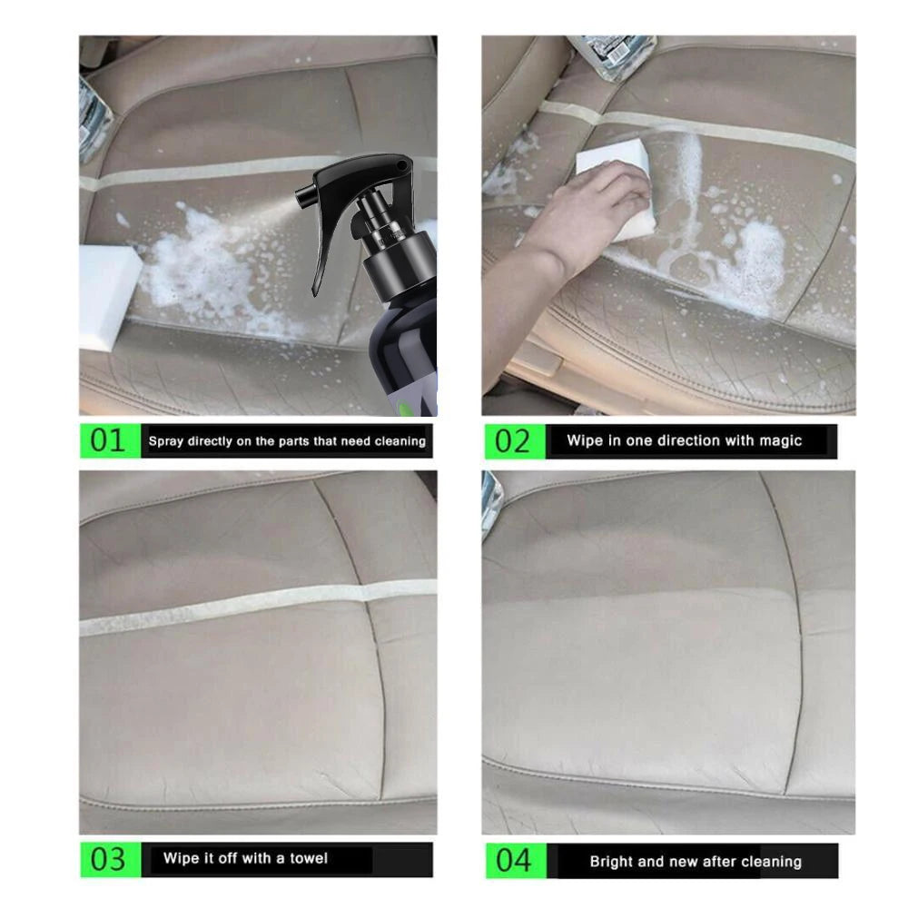 Car Interior Cleaner, Roof Cleaner, Leather, Flannel, Woven Fabric, Waterless, Multi-Purpose Automotive Dashboard Cleaning Tool HGKJ S21