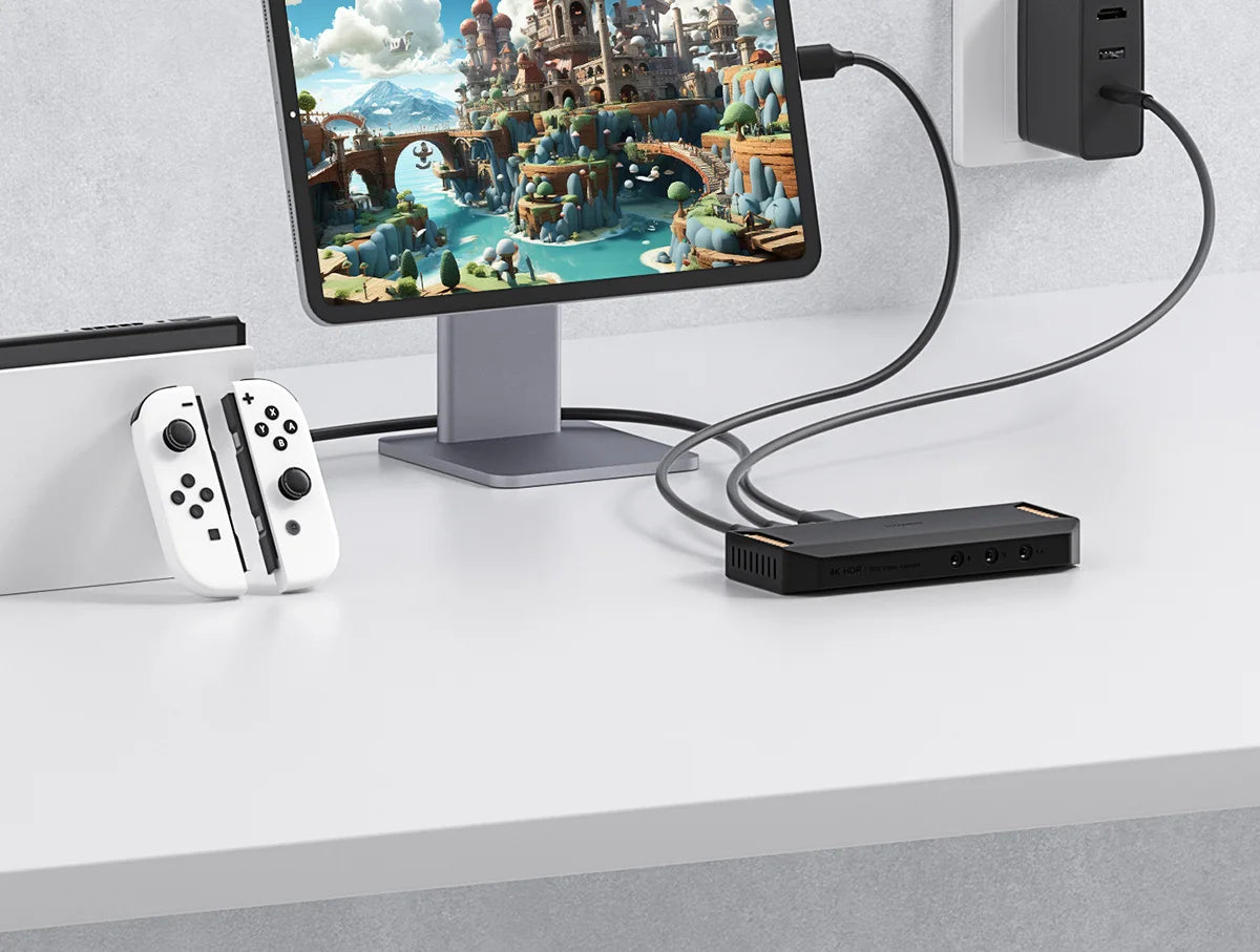 Carte de capture vidéo 4K Hagibis pour le streaming et le gaming, prise en charge VRR RGB HDR, transmission directe pour Switch2 Xbox PS5/4, diffusion en direct de la caméra