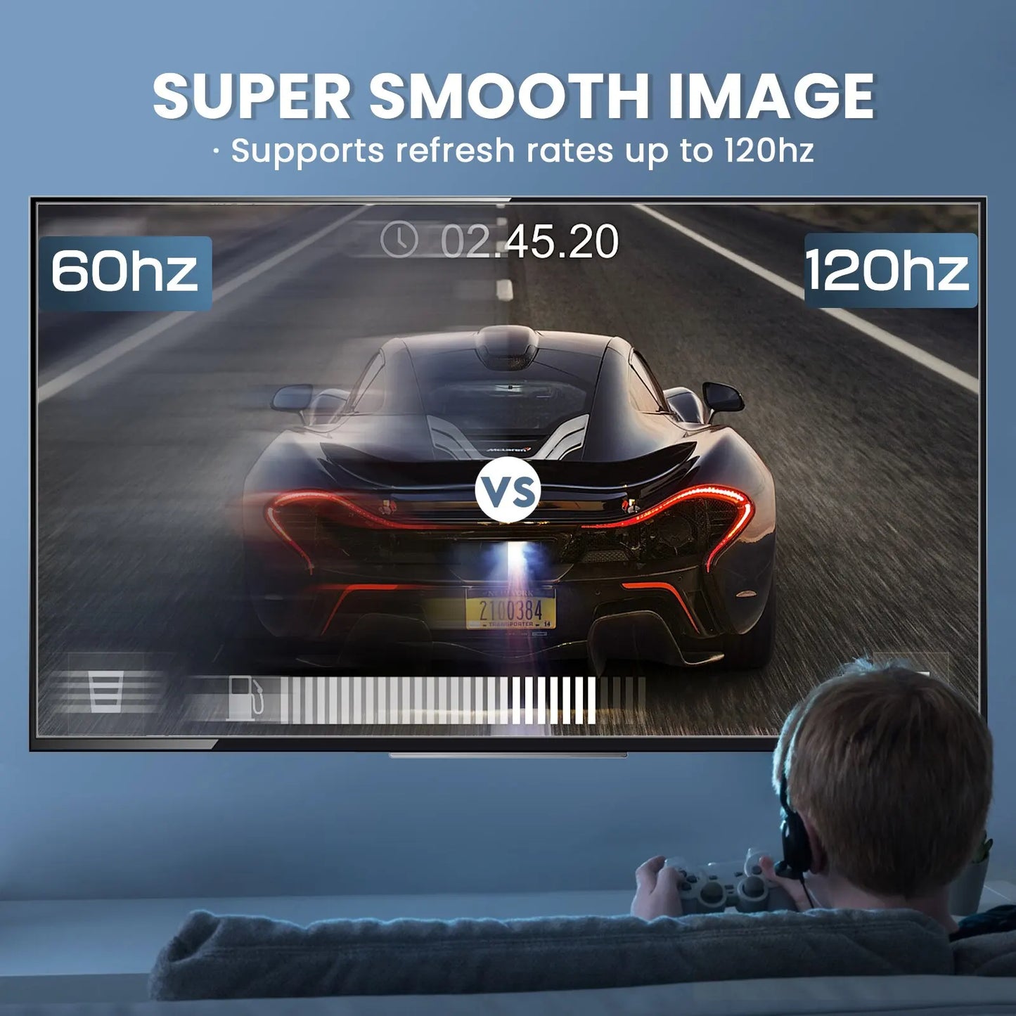 Câble HDMI 2.1 ultra haute vitesse — 8K 60Hz, 4K 120Hz, 48 Gbps, HDR, TV, PC, projecteur, console