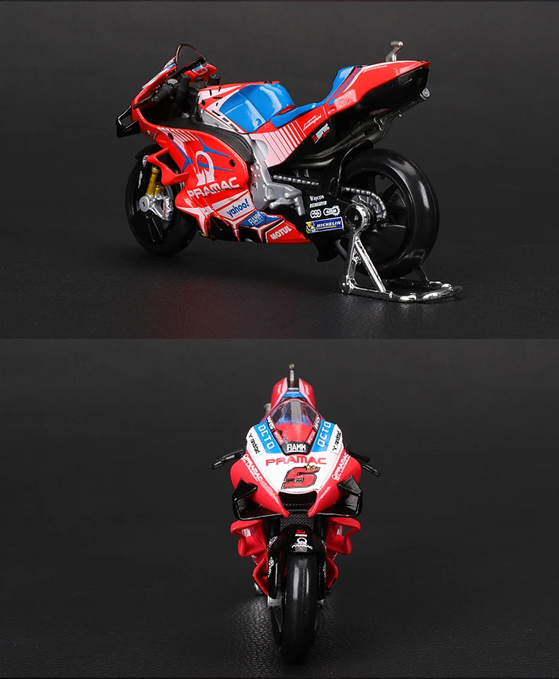 Modèle réduit moto GP 1:18 — champion 2023, alliage moulé, collection, cadeau jouet