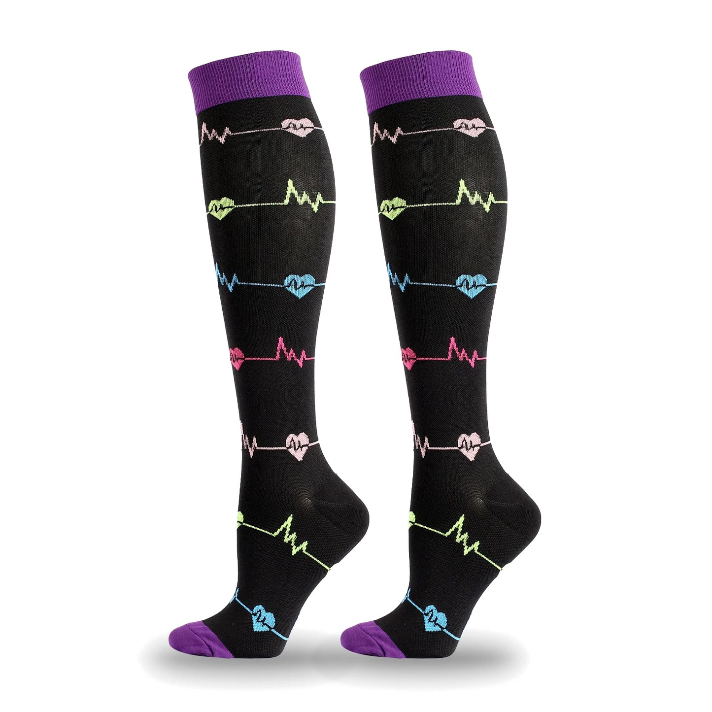 Chaussettes de Compression pour varices, adaptées au Golf, Rugby, course à pied, randonnée, Sports pour Anti-Fatigue, conduite, voyage, vol, femmes et hommes