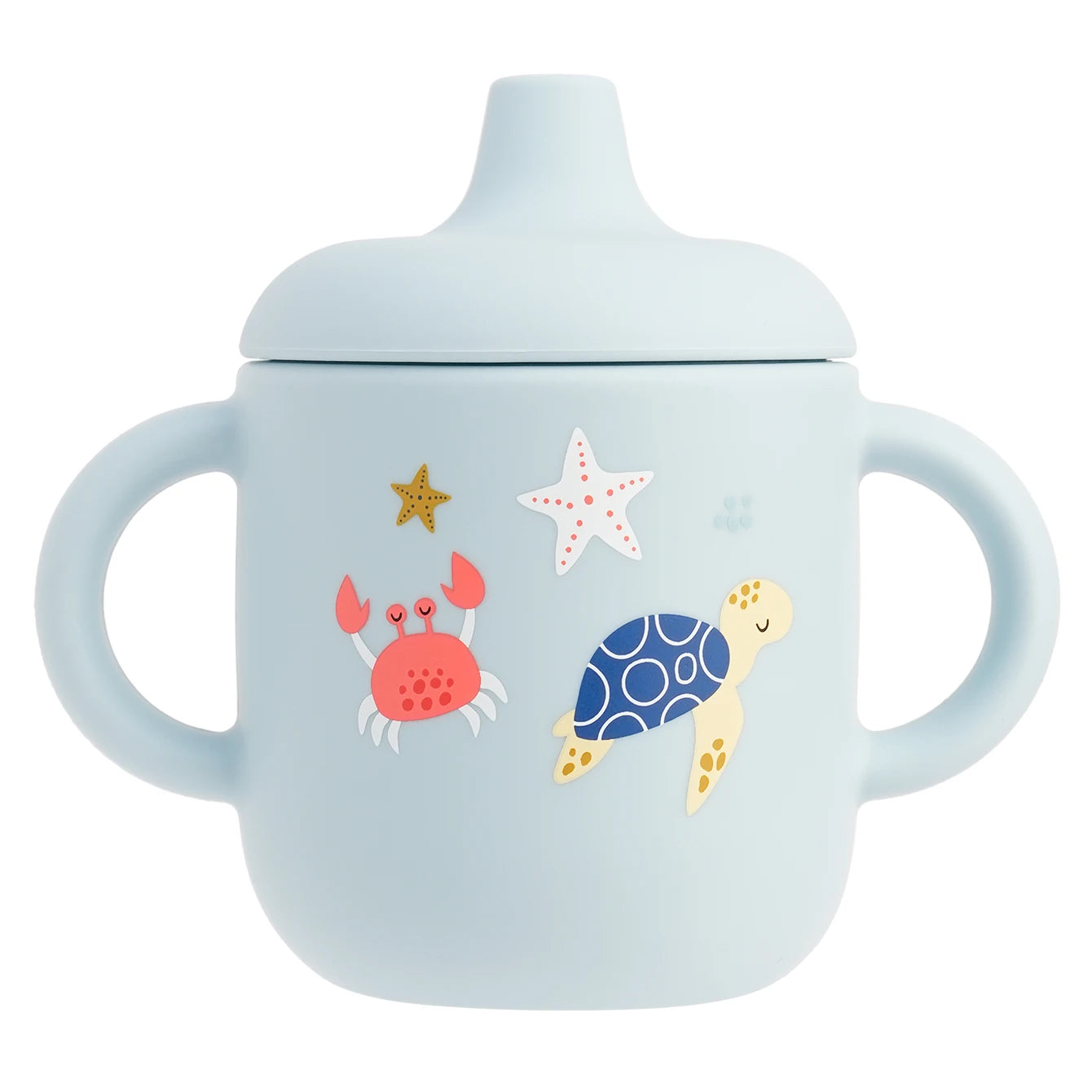 Tasse d'alimentation en Silicone pour bébé, 1 pièce, dessin animé, sans BPA, anti-fuite, tasse d'entraînement avec poignée, pour voyage, lavable au lave-vaisselle, articles pour bébé