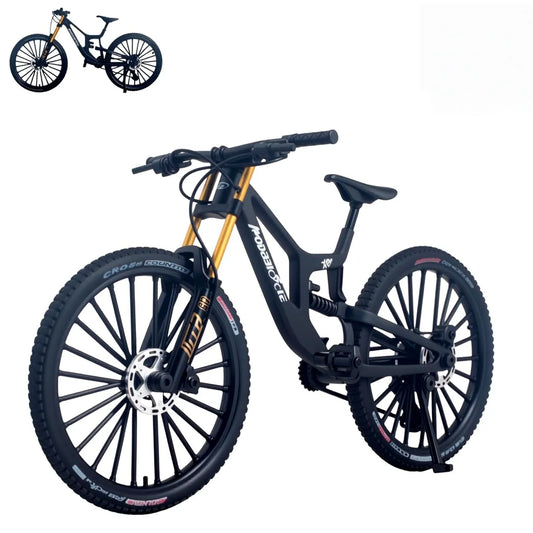 Modèle VTT Alliage Échelle 1:6 — Jouet Réaliste Amortisseurs Cadeau Noël Amateurs Vélo