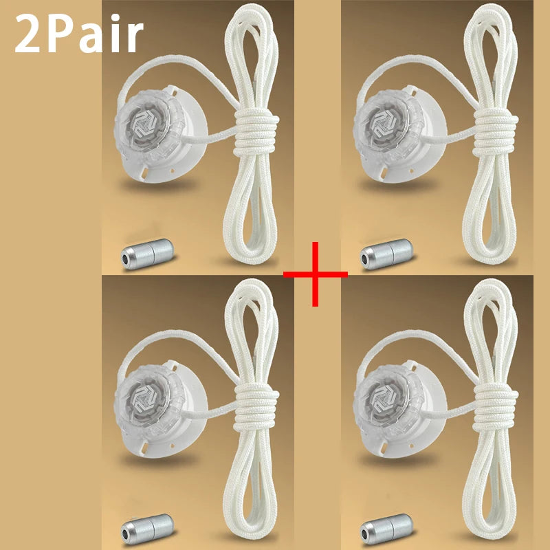 Lacets pivotants à boucle automatique, sans attaches, pour baskets d'enfants et d'adultes, accessoires de chaussures, 1 paire/2 paires