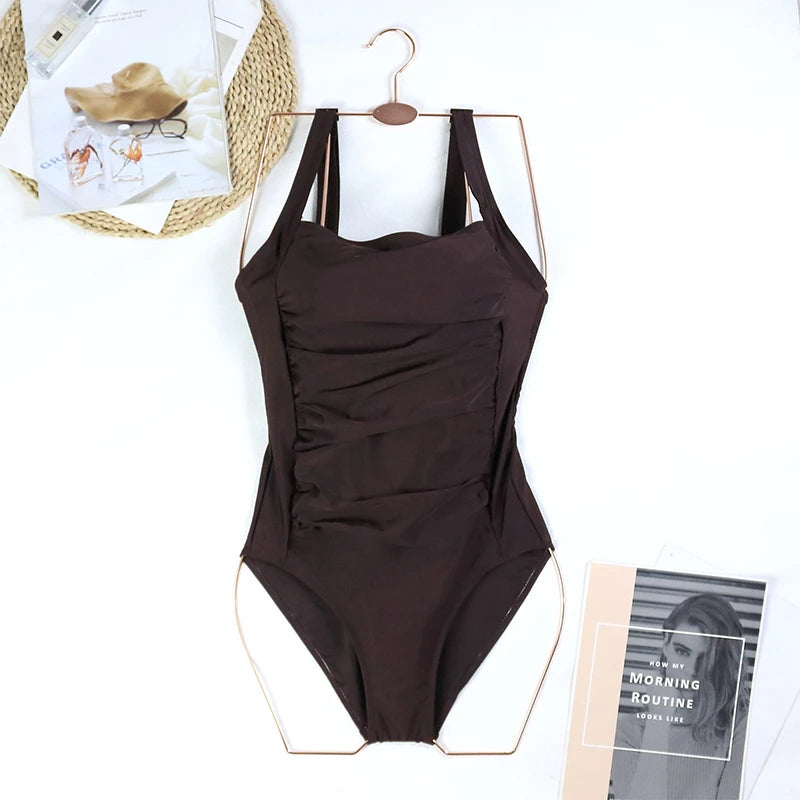 Maillot de bain une pièce Sexy pour femmes, Push Up, grande taille, contrôle du ventre, Monokini, vêtements de plage, Vintage, 2024
