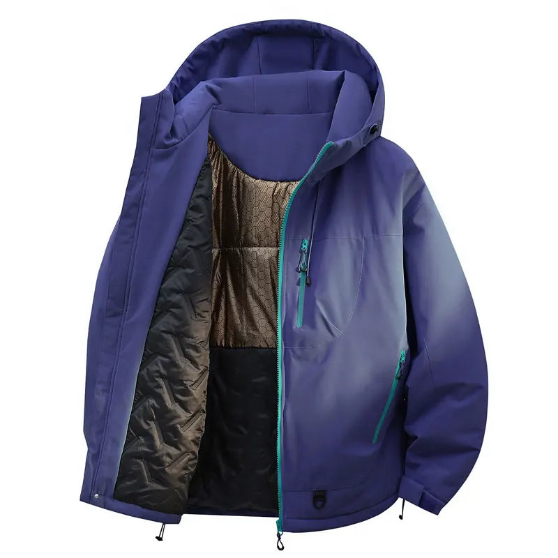 Thickened Winter Jacket Warm Waterproof Windproof Warm Sport Jacket Casual Men Women Sport Hiking Running Hooded Casual Warm Coat