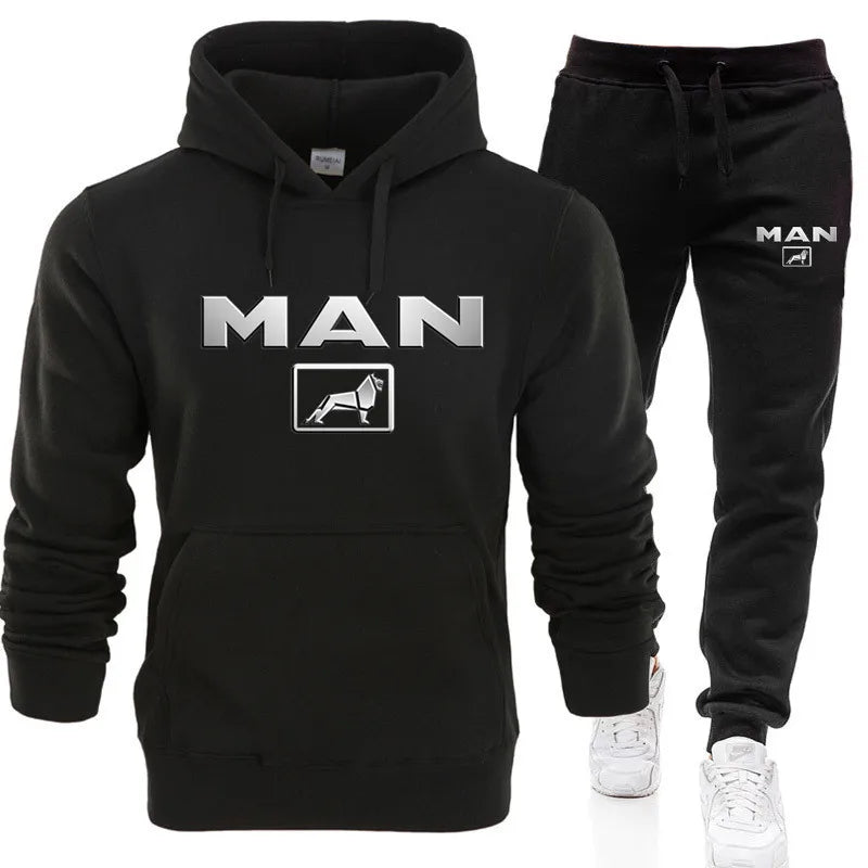 Ensemble Sweat À Capuche Pantalon Jogging Homme — Survêtement Sport 2 Pièces 2024