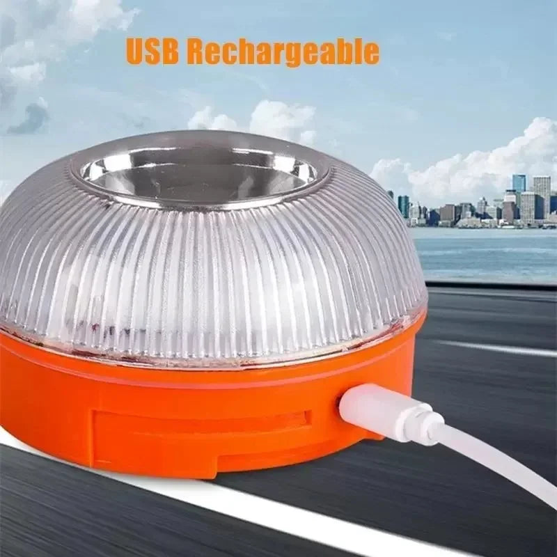 Balise d'urgence pour voiture, 2 Modes d'éclairage, batterie Version, stroboscope à Induction, voyant d'avertissement clignotant