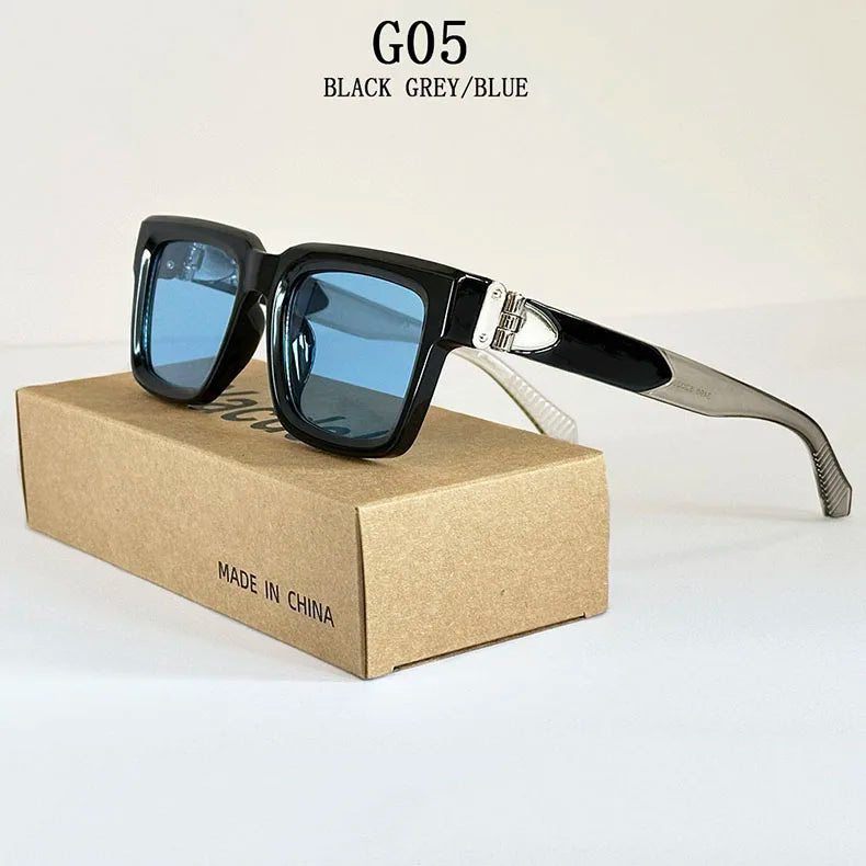 Lunettes de soleil carrées pour hommes et femmes — vintage, mode, 2025 (v2)