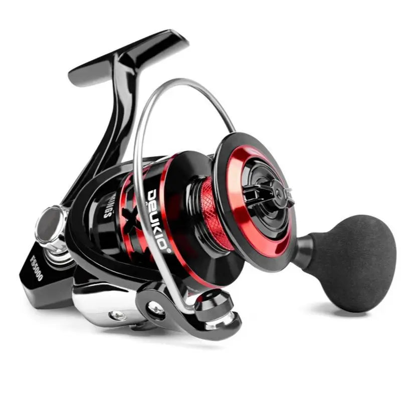 DEUKIO moulinet de pêche 2000-7000 traînée maximale 12KG moulinets de filature bobine en métal carretilhas de pesca moulinet pour accessoires de pêche pêche