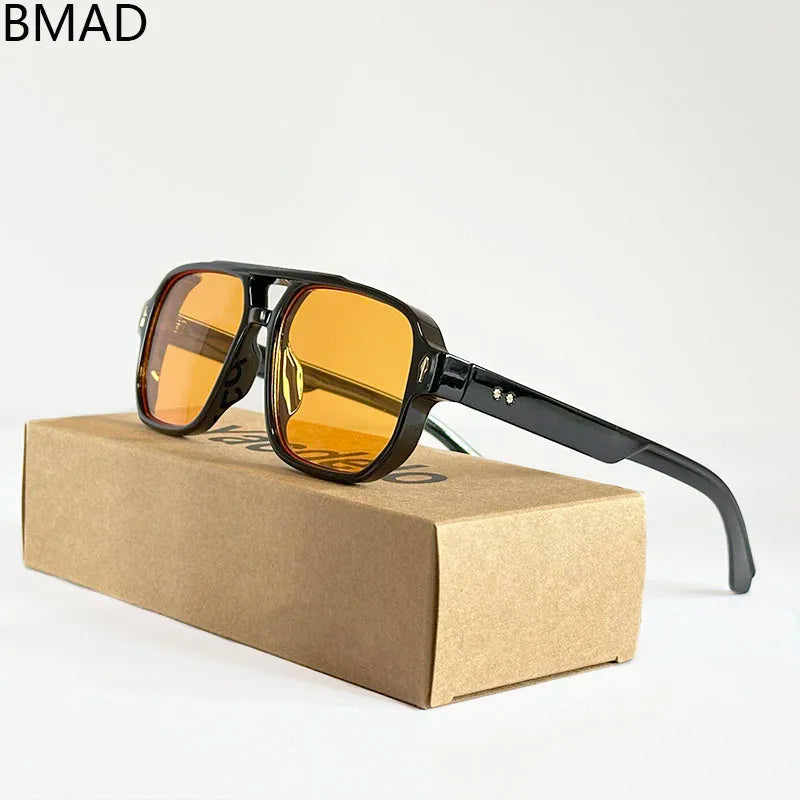 Lunettes de soleil vintage pour hommes, à la mode, dropshipping, 2025