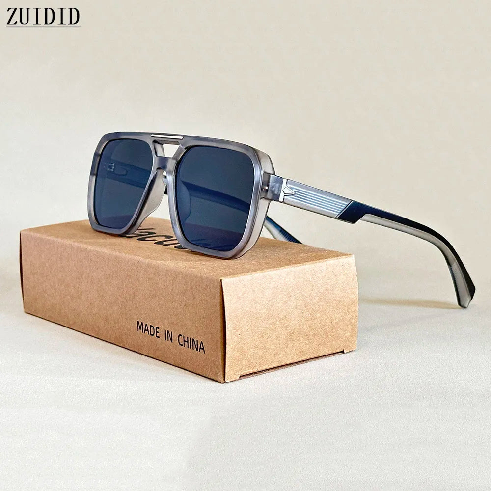 Lunettes de soleil carrées pour hommes — vacances, mode, vintage, femmes, 2025