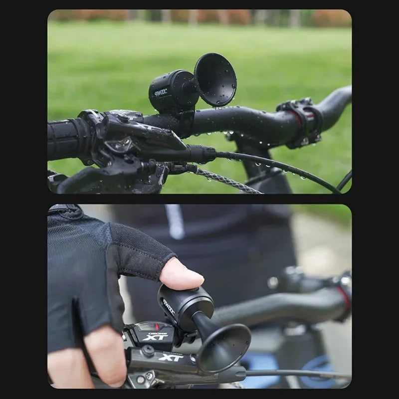 Klaxon pour vélo et scooter électrique — sonnette étanche 120dB, VTT, cyclisme sur route, alarme