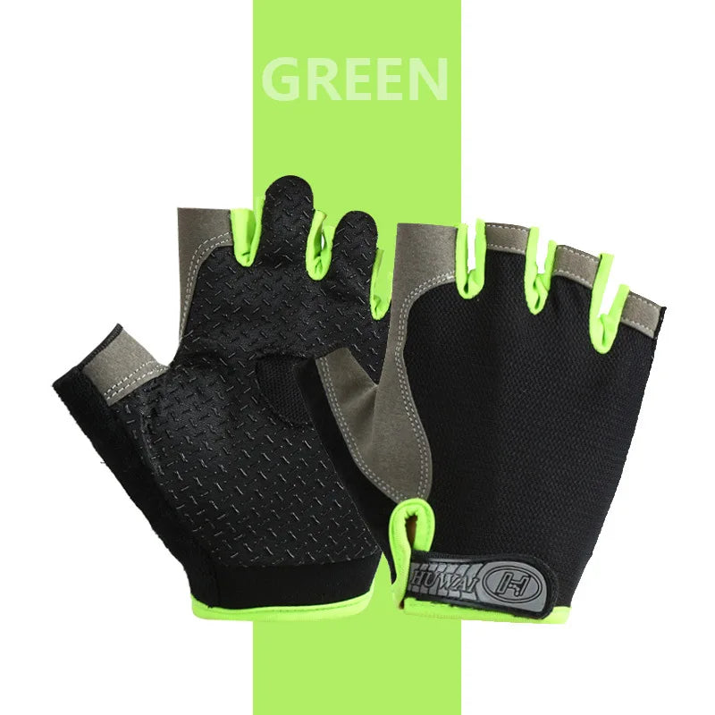 Gants de vélo sans doigts respirants antidérapants pour femmes et hommes, pour la pêche, le cyclisme, l'été, professionnels pour la salle de sport et le fitness