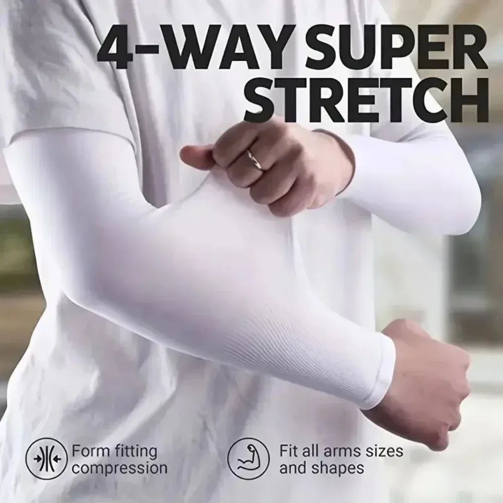 3 Pairs UV Sun Protection Arm Sleeves – Breathable Protection, Suitable for Driving, Sports, Hiking, and Outdoor Summer Activities