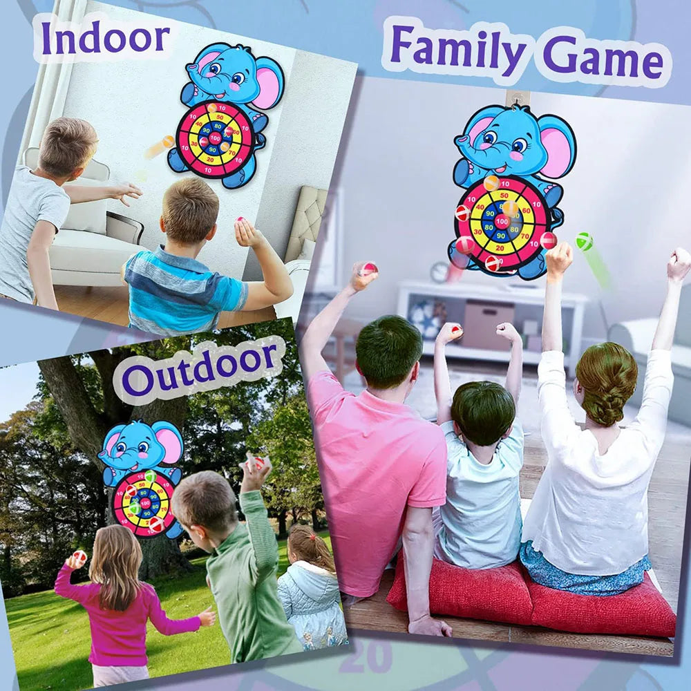Jeu de fléchettes pour enfants avec 3 collants IkIncentré, sports de plein air, jeux de fête, jouets d'animaux de dessin animé, cadeau de Noël