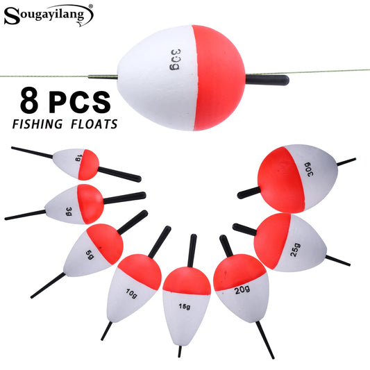 Ensemble de flotteurs de pêche en EVA 5/8 pièces — bouée verticale professionnelle, accessoires
