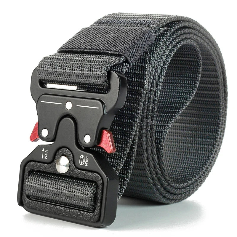 Cinturones tácticos versátiles para hombres - Diseño duradero y ajustable - Para entusiastas de los deportes al aire libre, para usar con pantalones, vaqueros, para hombres y mujeres