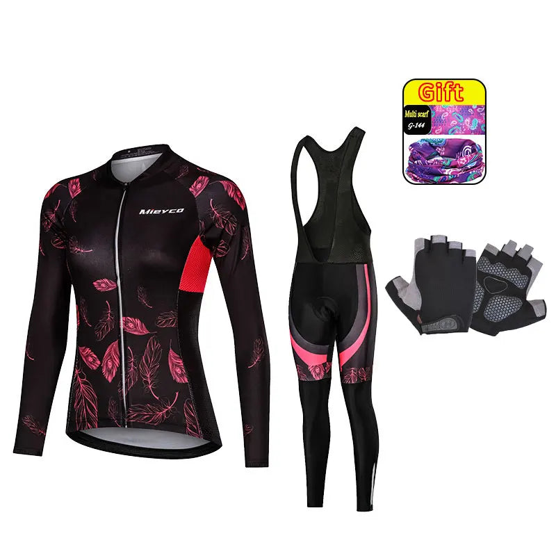 Women's Cycling Suit Completo Clothes for Women Go Pro Sepeda MTB Conjunto Ciclismo Roadbike Bib MTB Gel Pants