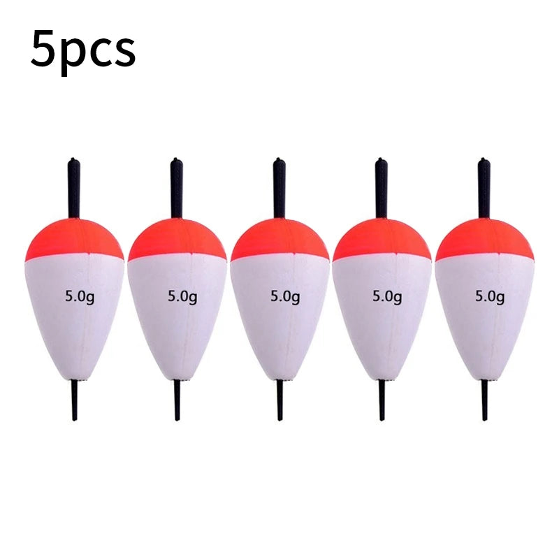 Flotteurs de pêche en mousse EVA 5 pièces — bouées, appâts, 2g à 60g, accessoires pêche