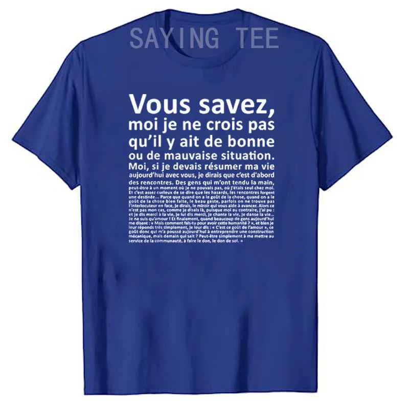 SABES Camiseta Clásica con Letras Impresas, Monólogos de Otis, Humorística, Gráfica, Regalos