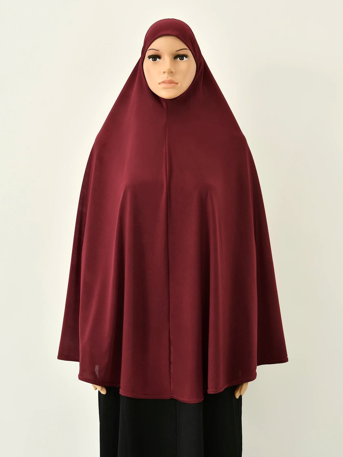 Femmes Khimar instantané Hijab modeste musulman islamique Ramadan doux léger Jersey Hijab longue écharpe Amira prière Abaya Jilbab