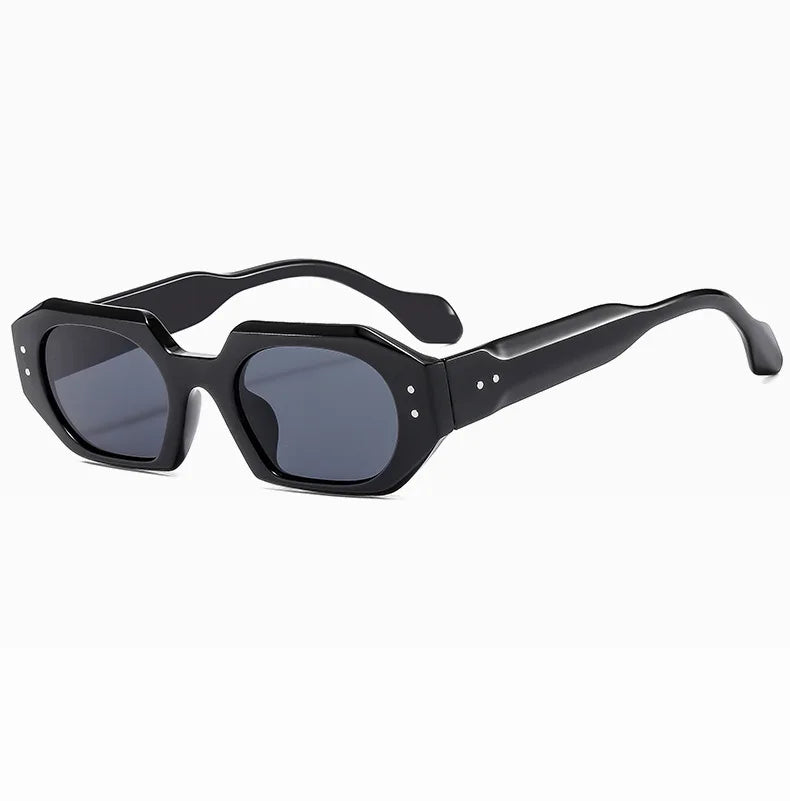 Petites lunettes de soleil rectangulaires pour hommes et femmes, lunettes de soleil carrées, nuances de voyage, vintage, rétro, UV400