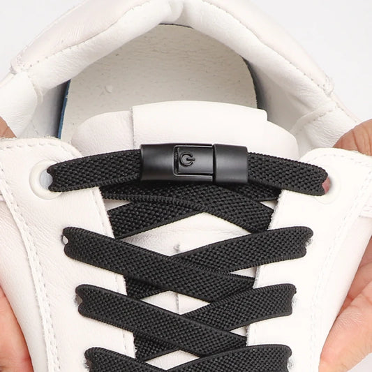 Serrure à pression colorée sans lacet lacets élastiques pour baskets Sport lacets élastiques sans nœud taille unique pour tous les enfants adultes