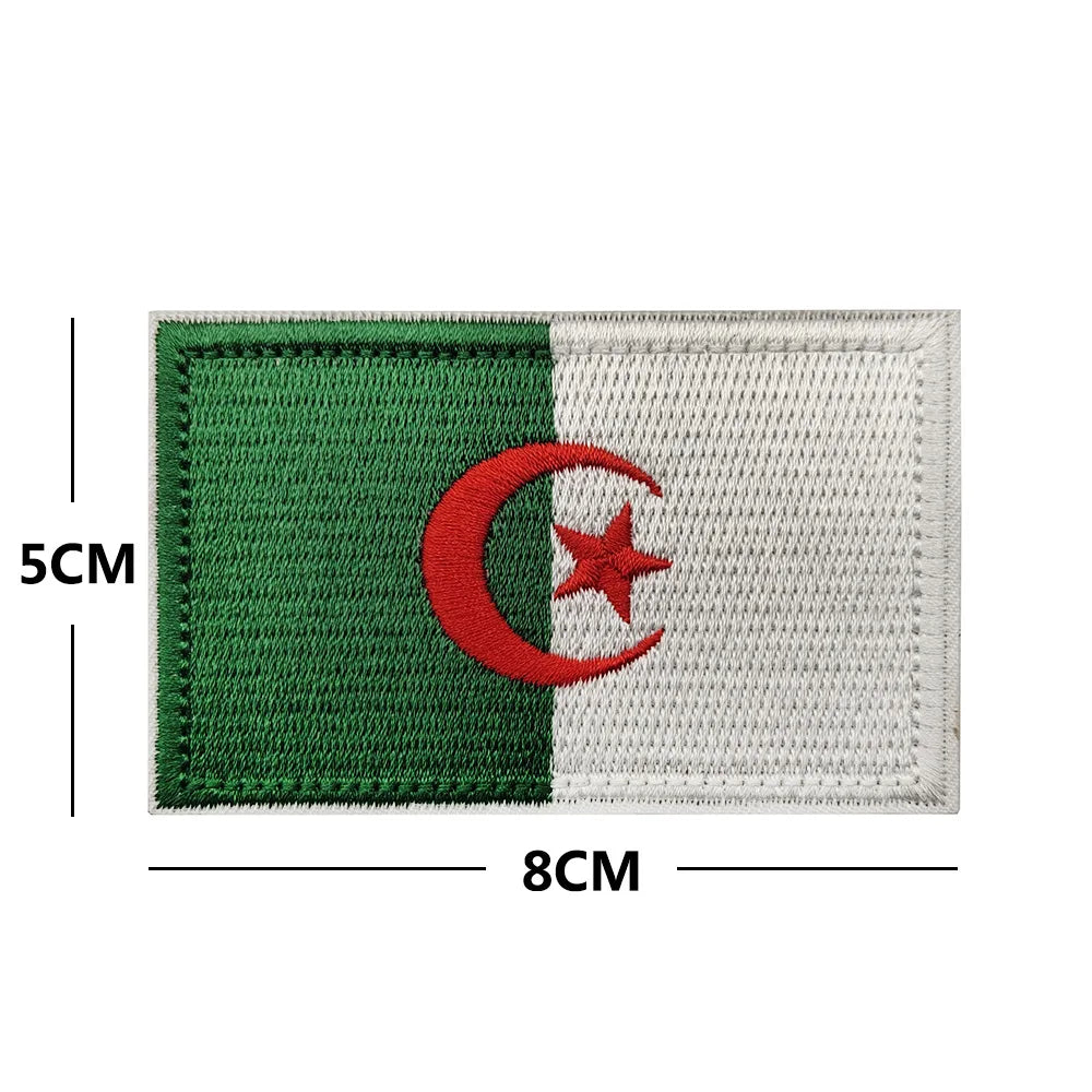 Drapeau d'Afrique 3D Egypte Kenya Algérie Nigeria Angola Tunisie Maroc Soudan Malte Namibie Ghana Mozambique Drapeaux Patchs brodés