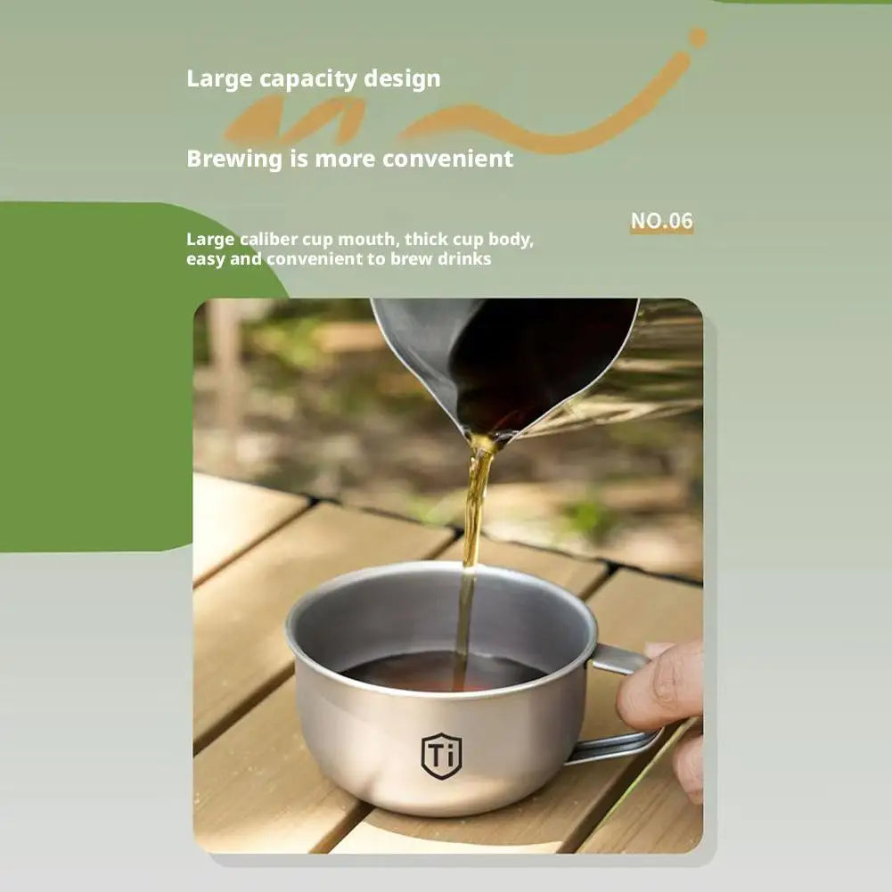 MINI Tasse à eau de camping, tasse à thé et à café portable, équipement de cuisine d'extérieur, tasses de montagne 80/220ml