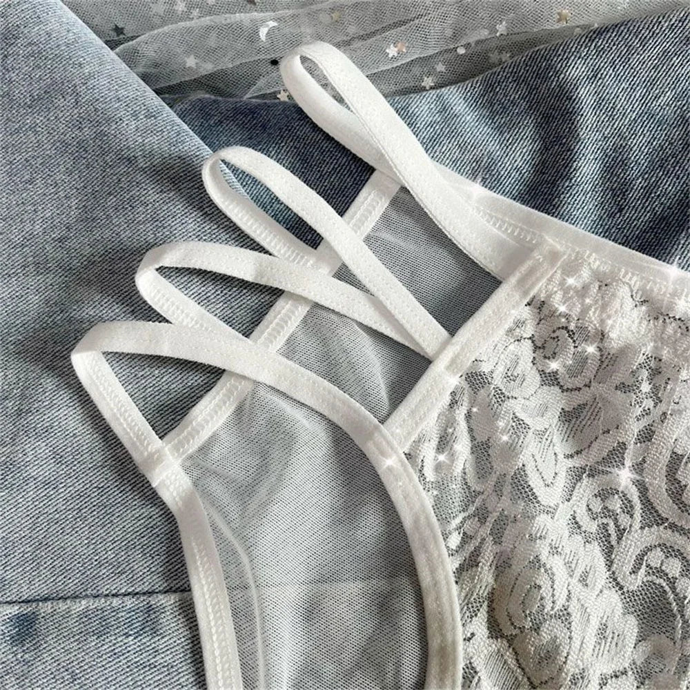 Culottes en Dentelle Femme — Lot de 3 Pièces Lingerie