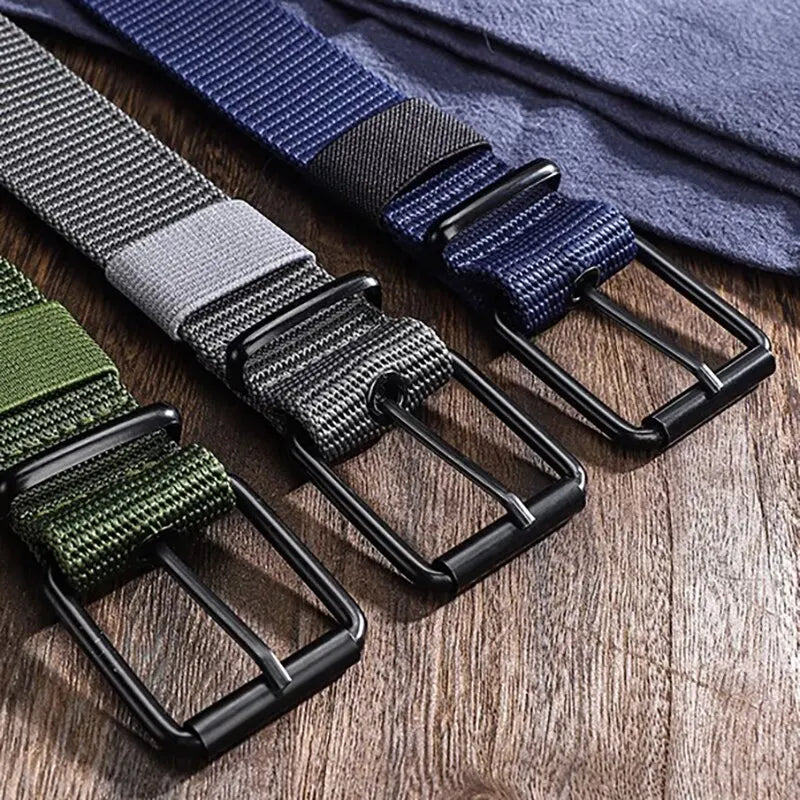Ceinture Nylon Broche Toile — Sport Extérieur Jeans Homme Femme