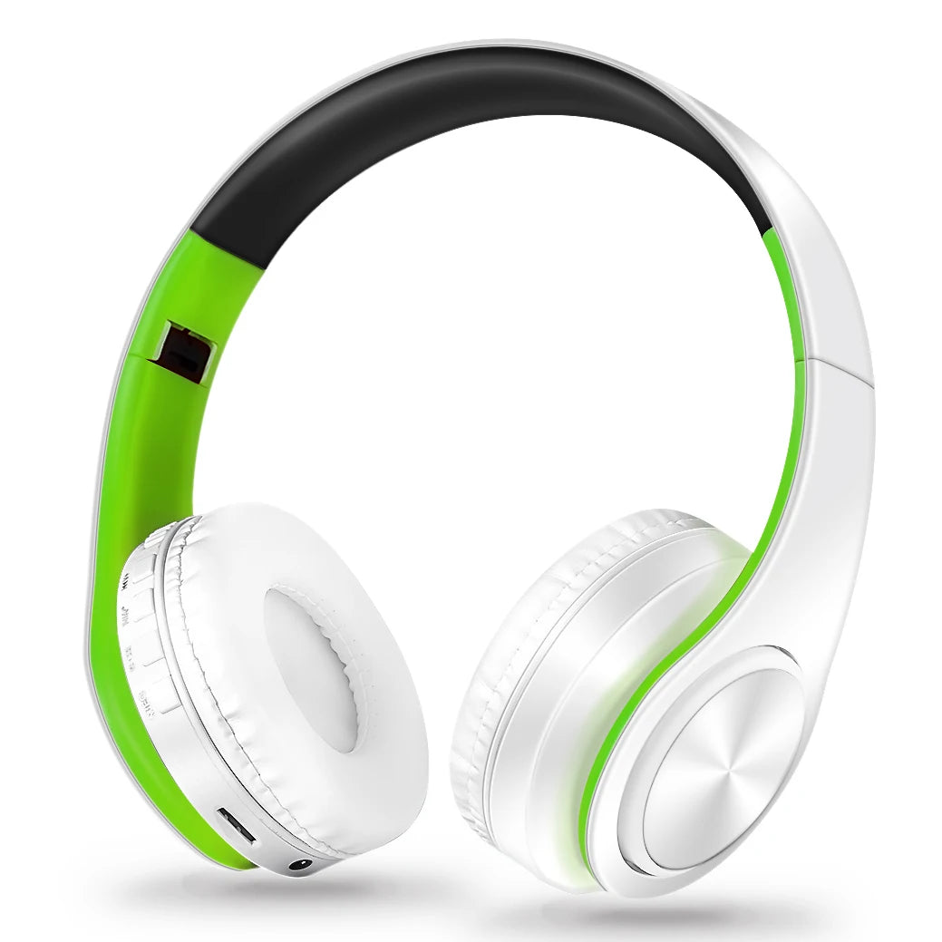Casque sans fil Bluetooth pour hommes — cadeau doré, stéréo, jeu, micro intégré, universel smartphones