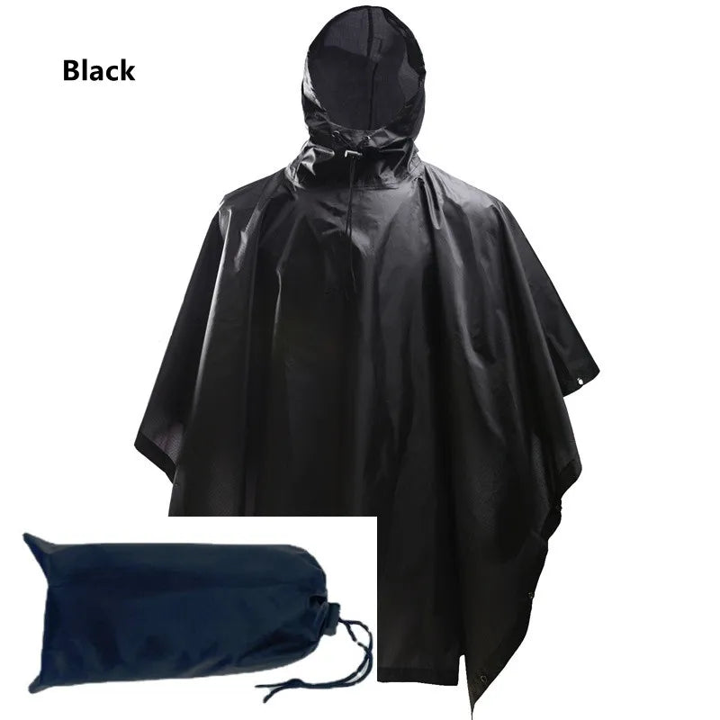 Poncho de Camouflage respirant pour l'extérieur, imperméable tactique de Jungle, observation des oiseaux, randonnée, chasse, combinaison Ghillie, équipement de pluie de voyage