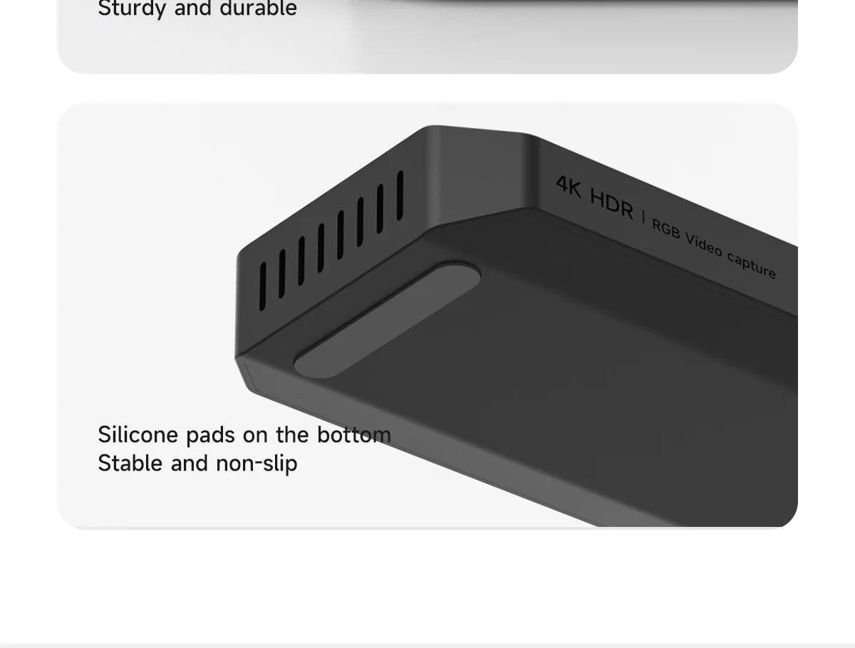 Carte de capture vidéo 4K Hagibis pour le streaming et le gaming, prise en charge VRR RGB HDR, transmission directe pour Switch2 Xbox PS5/4, diffusion en direct de la caméra