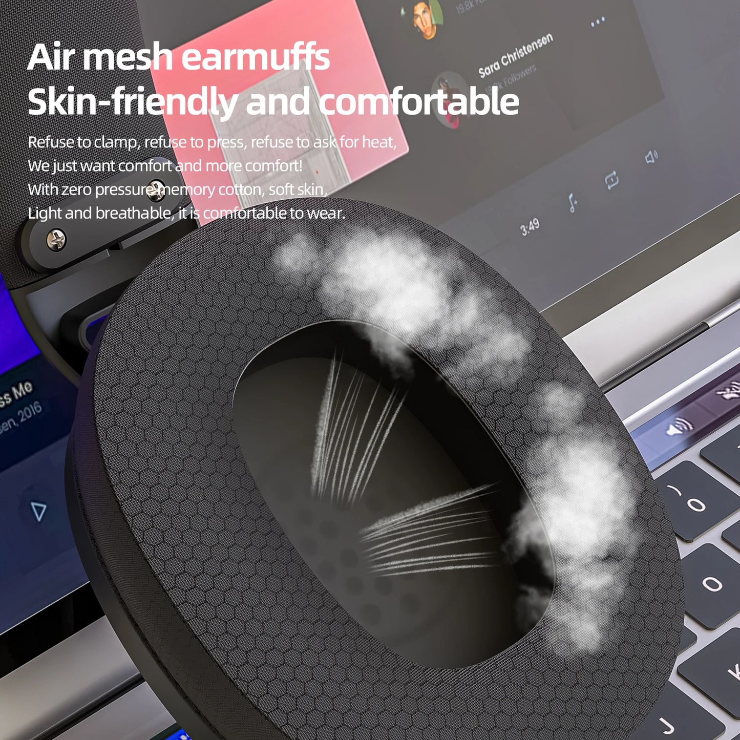 SMAILWOLF L80 Wireless Wired Three-Mode Gaming Headset Laptop Home Lightweight Headphone with Microphone