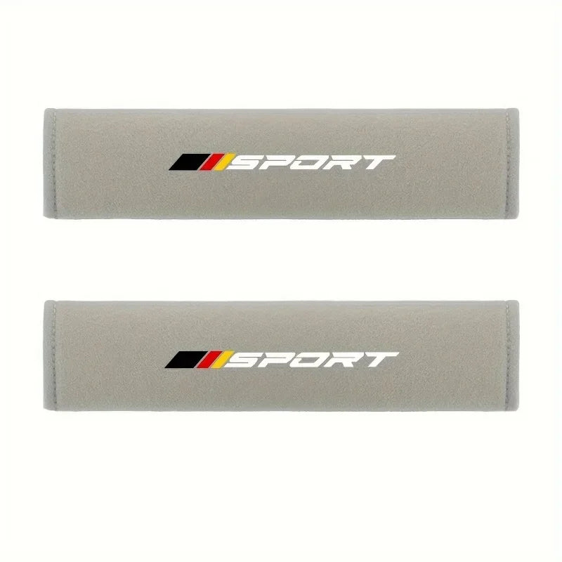 Cojines suaves y cómodos para cinturón de seguridad de coche, 2 piezas, cojines personalizados para cinturón de seguridad y