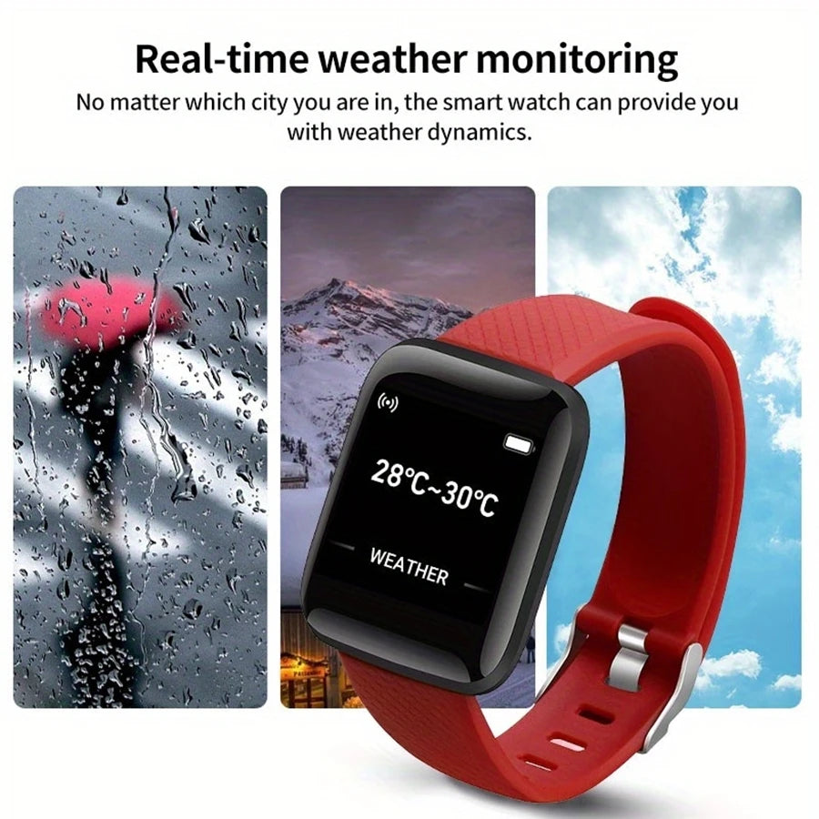 Montre Connectée Sport USB Fitness — Multi-Fonction Android Homme Femme