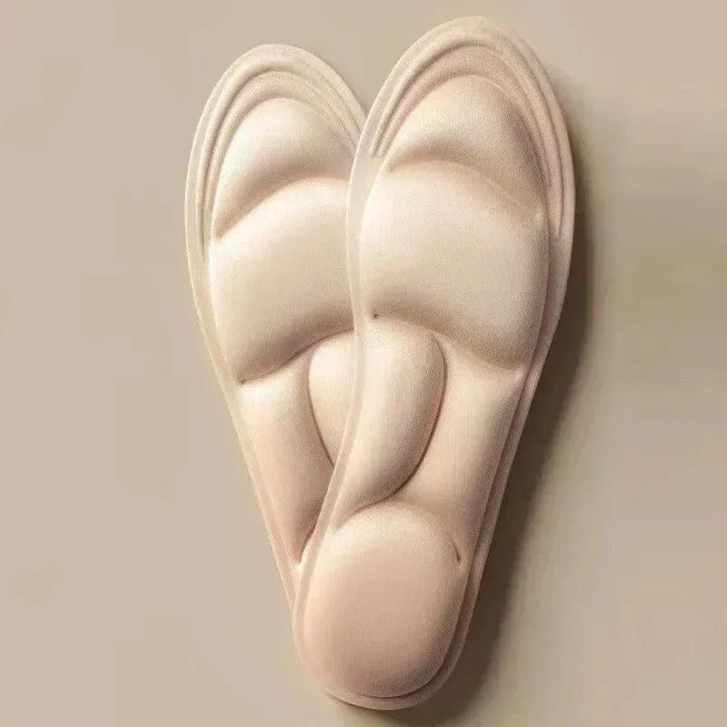 Plantillas deportivas 5D de espuma viscoelástica para masaje, almohadilla transpirable para zapatos de hombres y mujeres, soporte de arco ortopédico, cuidado ortopédico