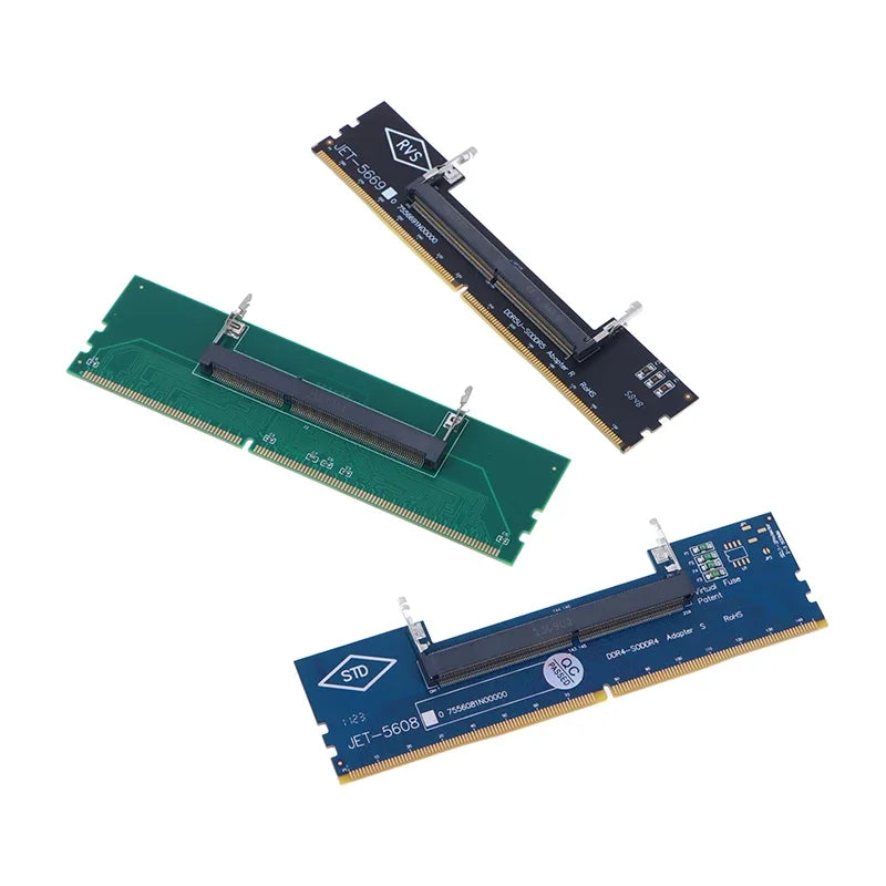 Adaptateur DDR3 DDR4 DDR5 pour ordinateur portable, convertisseur de carte SO-DIMM vers ordinateur de bureau, connecteur de mémoire RAM
