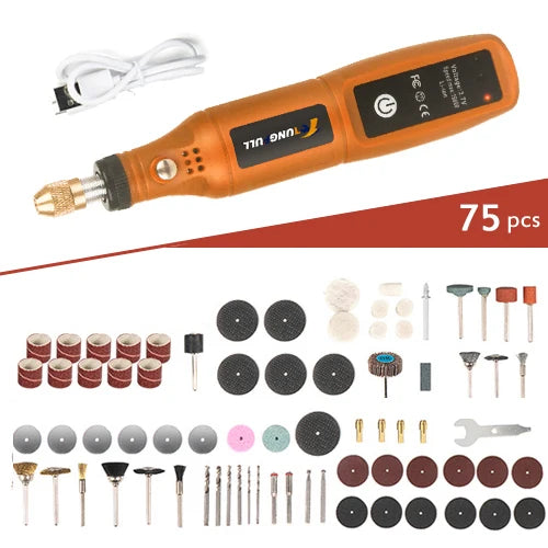 Minitaladro eléctrico USB, bolígrafo de grabado inalámbrico, recargable, herramientas Dremel, herramienta rotativa, taladro de mano inalámbrico, minipulidora