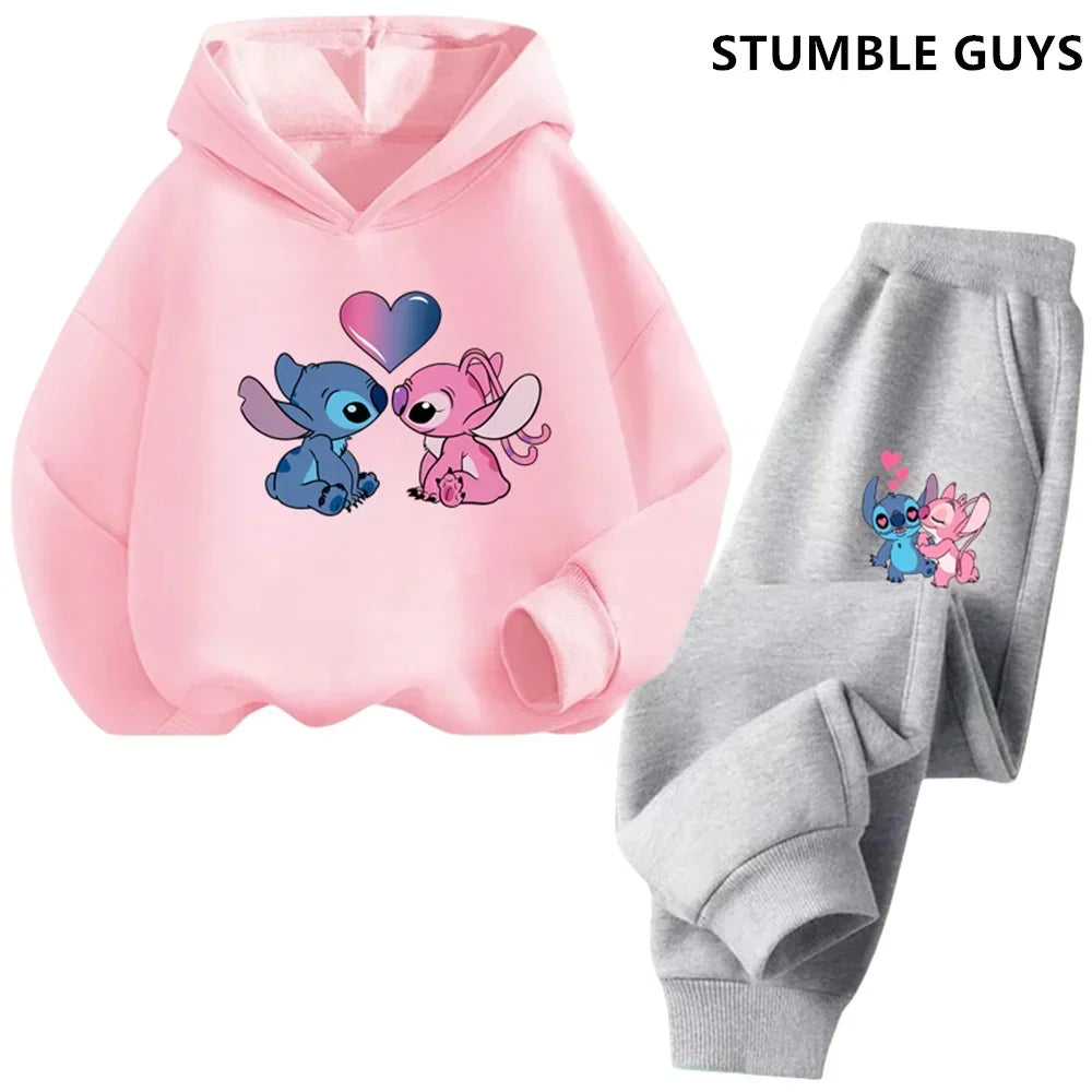 Kids Point Hoodies Spring Autumn Fashion Children Pullover Long Sleeve Tracksuit Printed Sweatshirts Boys Girls