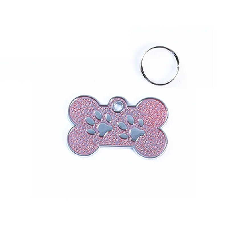 Placa de identificación personalizada para perro, etiquetas de identificación personalizadas de pata de cachorro, grabado de nombre gratis, colgante antipérdida, etiquetas para gatos, accesorios para perros y mascotas