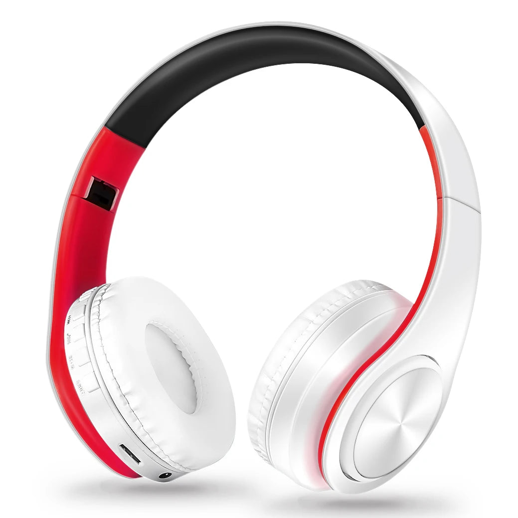 Casque sans fil Bluetooth pour hommes — cadeau doré, stéréo, jeu, micro intégré, universel smartphones