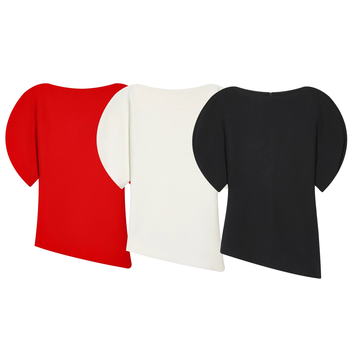 Blouse élégante à manches bouffantes et ourlet asymétrique pour femme — streetwear Y2K, printemps 2026