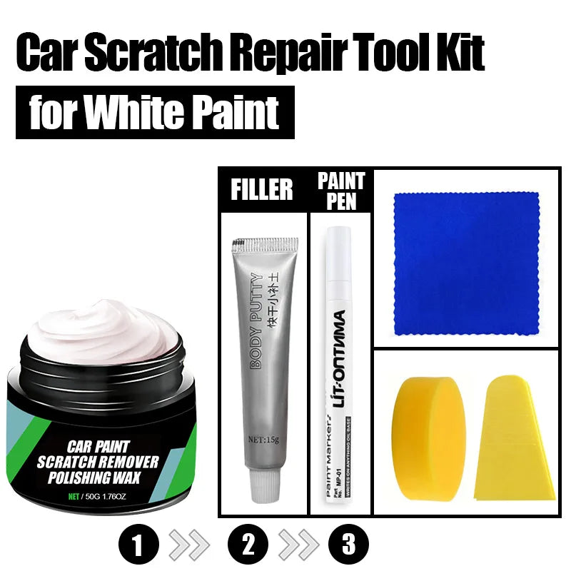 Car Scratch Remover, Paint Care Tools, Auto Swirl Remover, Scratch Repair, Polishing, Car Body Grinding Compound, Anti-Scratch Wax