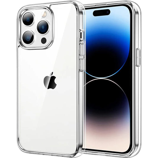 Coque transparente Non jaunissante pour iPhone 16 15 14 Plus 13 Pro Max 16e 12 11 12Pro 14Pro 13Pro SE 2020, housse de téléphone